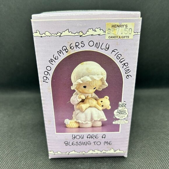 Precious Moments "You are a blessing to me" 1990 Members Only Figurine - Picture 4 of 4